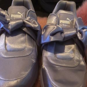 FENTY Puma by Rihanna Lilac Satin Bow Sneakers